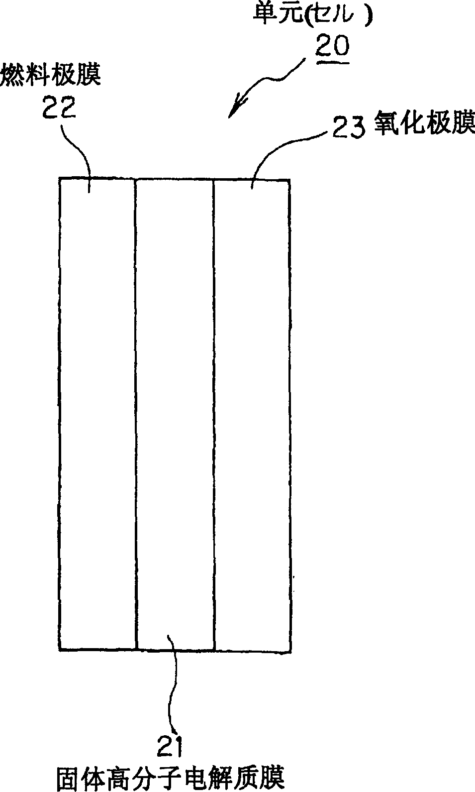 Solid polymer electrolyte membrane electrode assembly and solid polymer electrolyte fuel cell using same