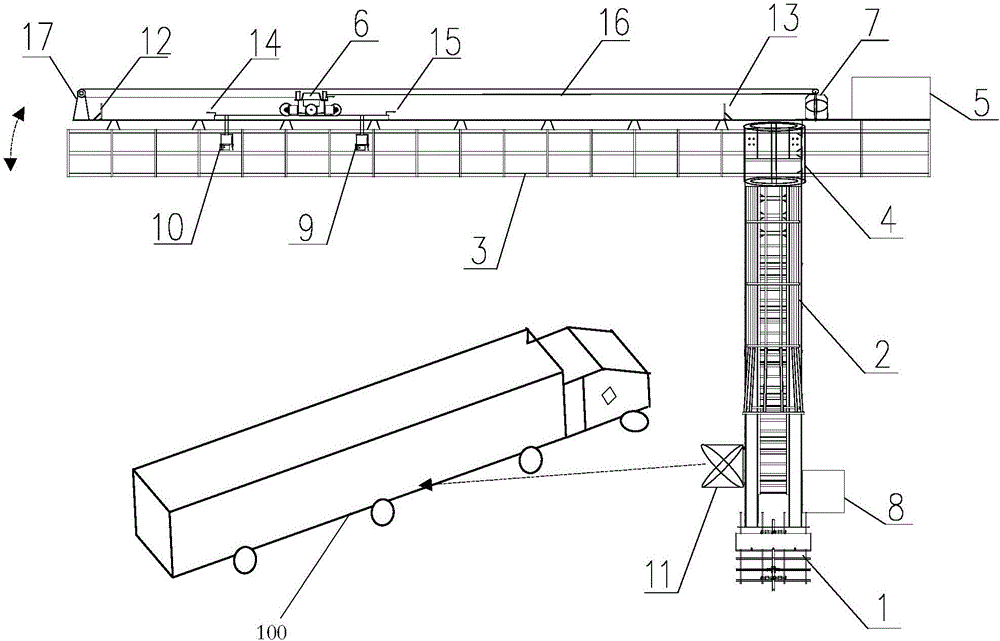 Rotary system and method for vehicle compartment volume measurement