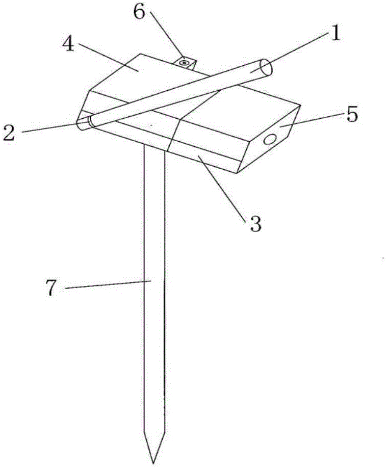 Device for measuring height of overhead line