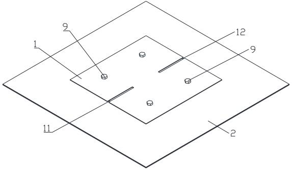 High-gain patch antenna with reconfigurable directional diagram