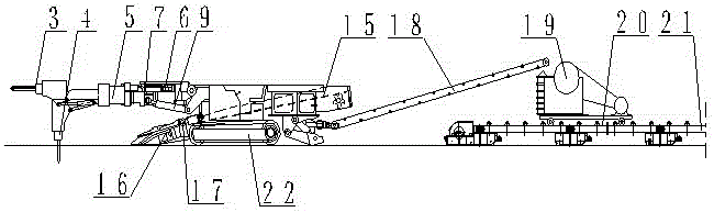 Construction method of tunneling in mine hard rock shaft