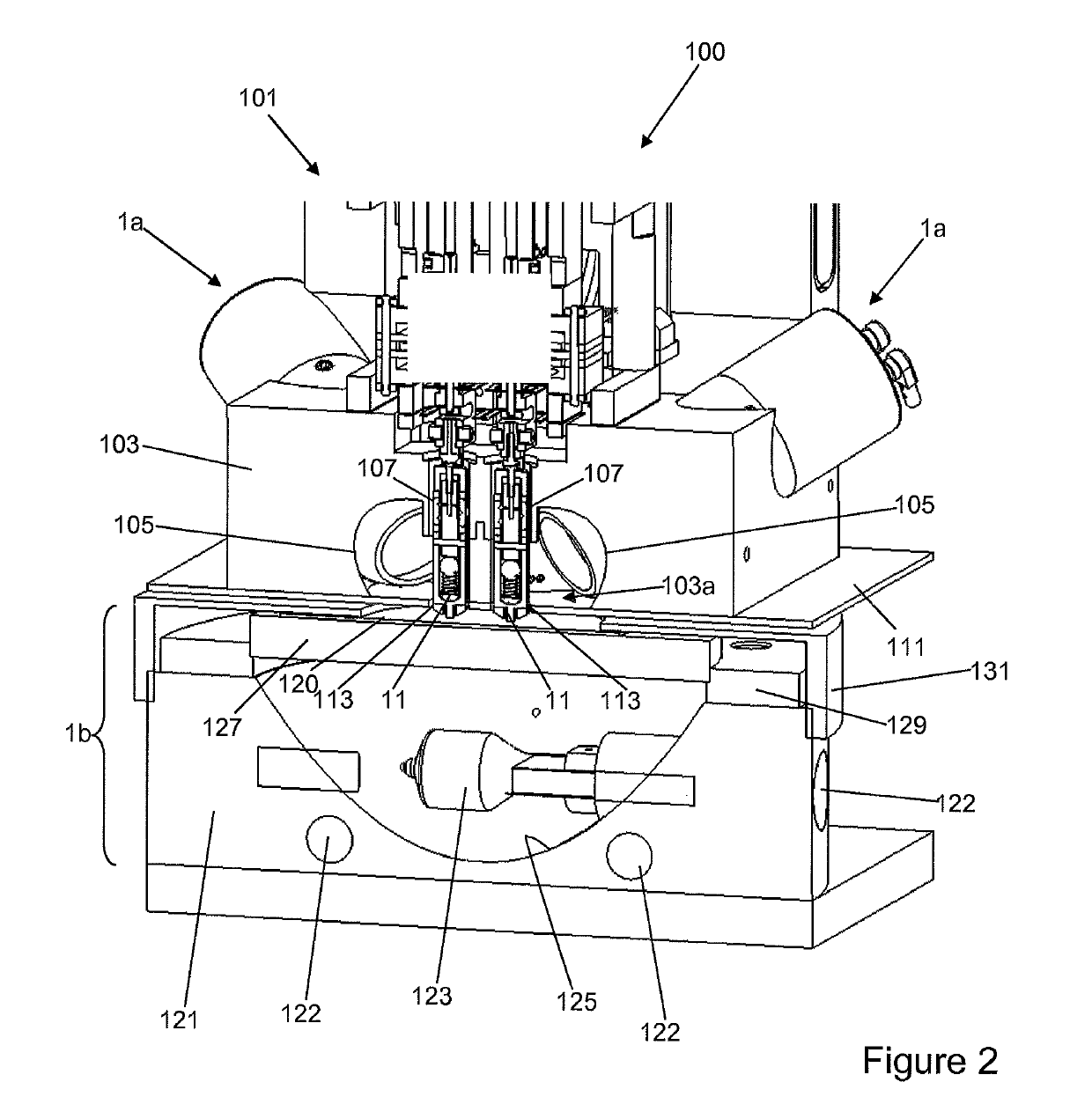 Heating arrangement for a material testing device