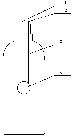 Probe for testing lateral load of deep soil