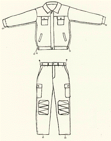 Induction electric protection suit