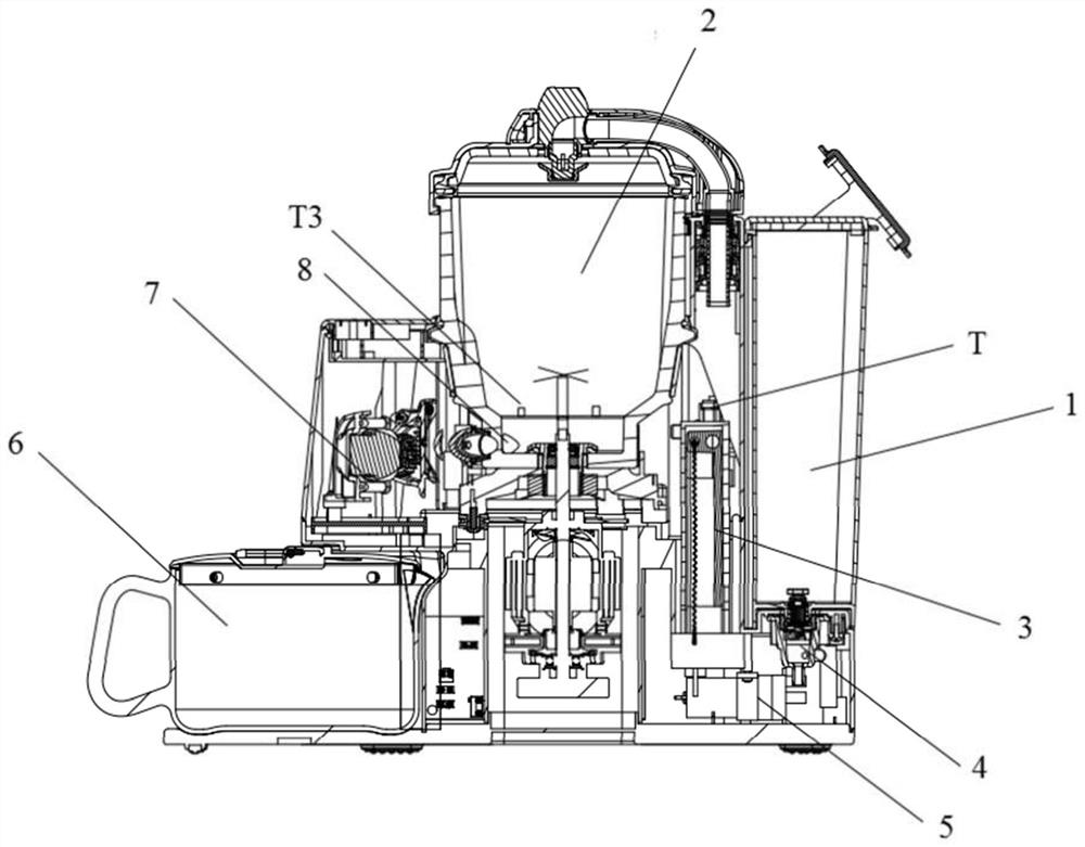 Water inlet detection method of food processor and food processor