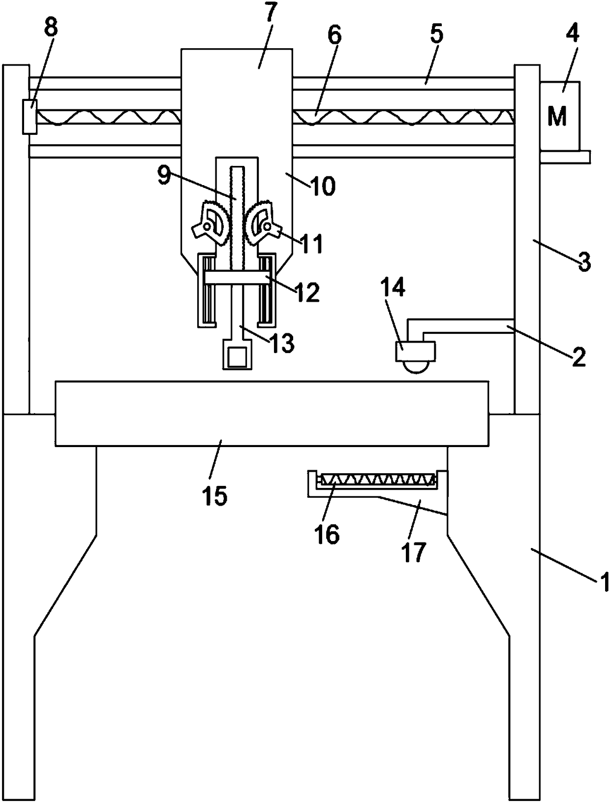 Device for testing thermal insulation and shock resistance of external wall