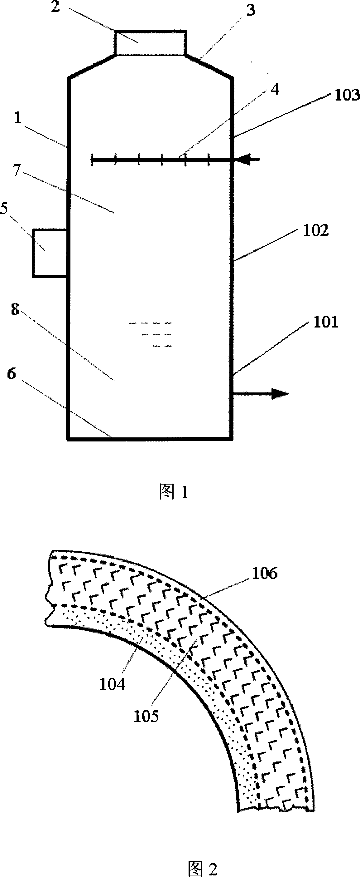 Compound material smoke exhaust and desulfurizing tower and fabricating method thereof