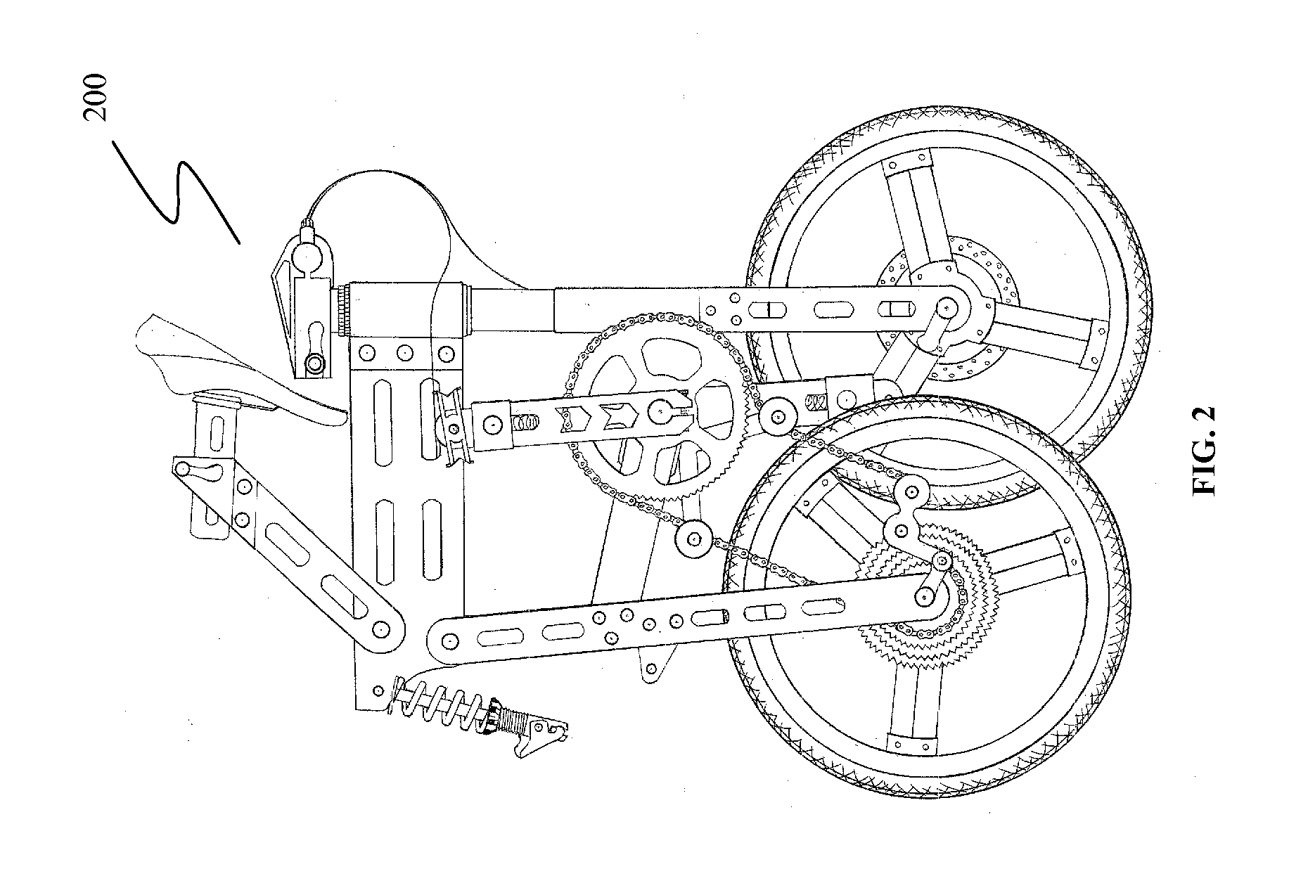 Foldable frame for two-wheel vehicle