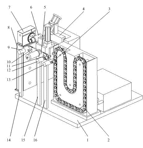 Device and method for testing reliability of chain-type tool magazine and manipulator