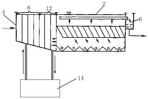 A kind of advection sedimentation tank with sludge modified return system and its return method