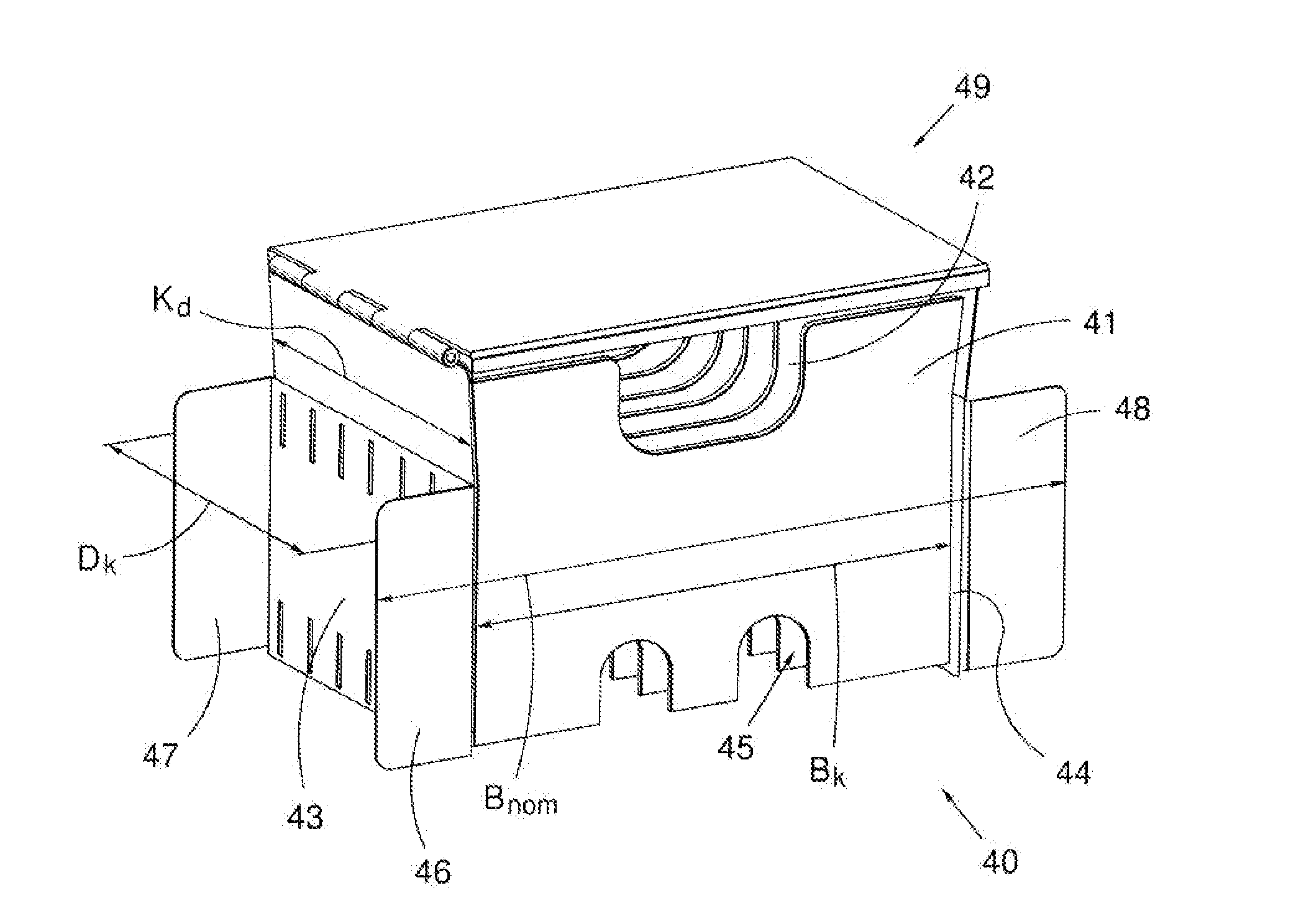 Method of manufacturing folders having under-dimensions, a machine for such a manufacture, and a cassette for such a machine and such a manufacturing method