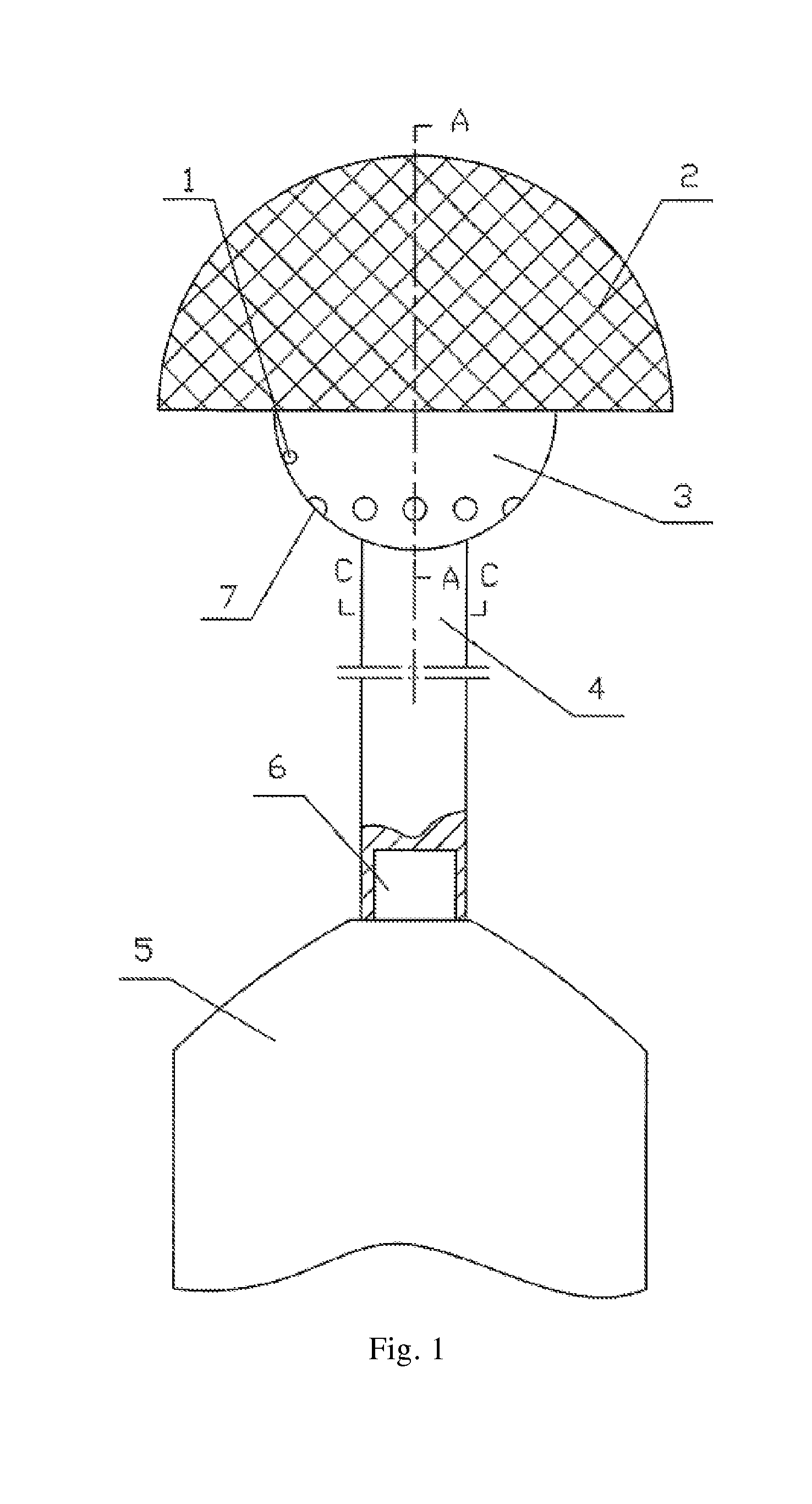 Pneumatic device for cleaning ventilation ducts
