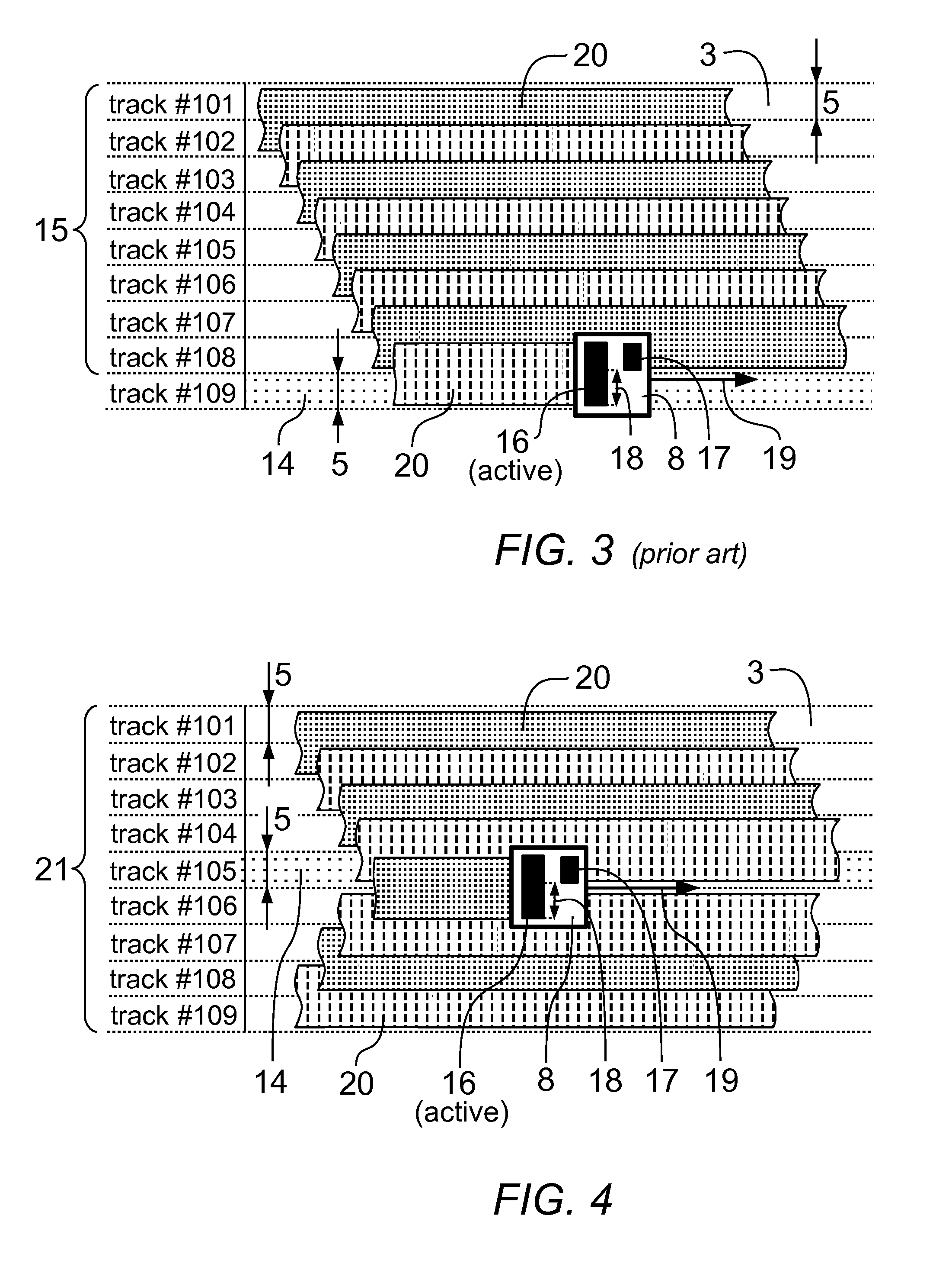 Method for reducing write amplification on a data carrier with overlapping data tracks and device thereof