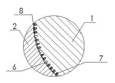 Texturing and self-lubricating treatment method for metal plastic forming die