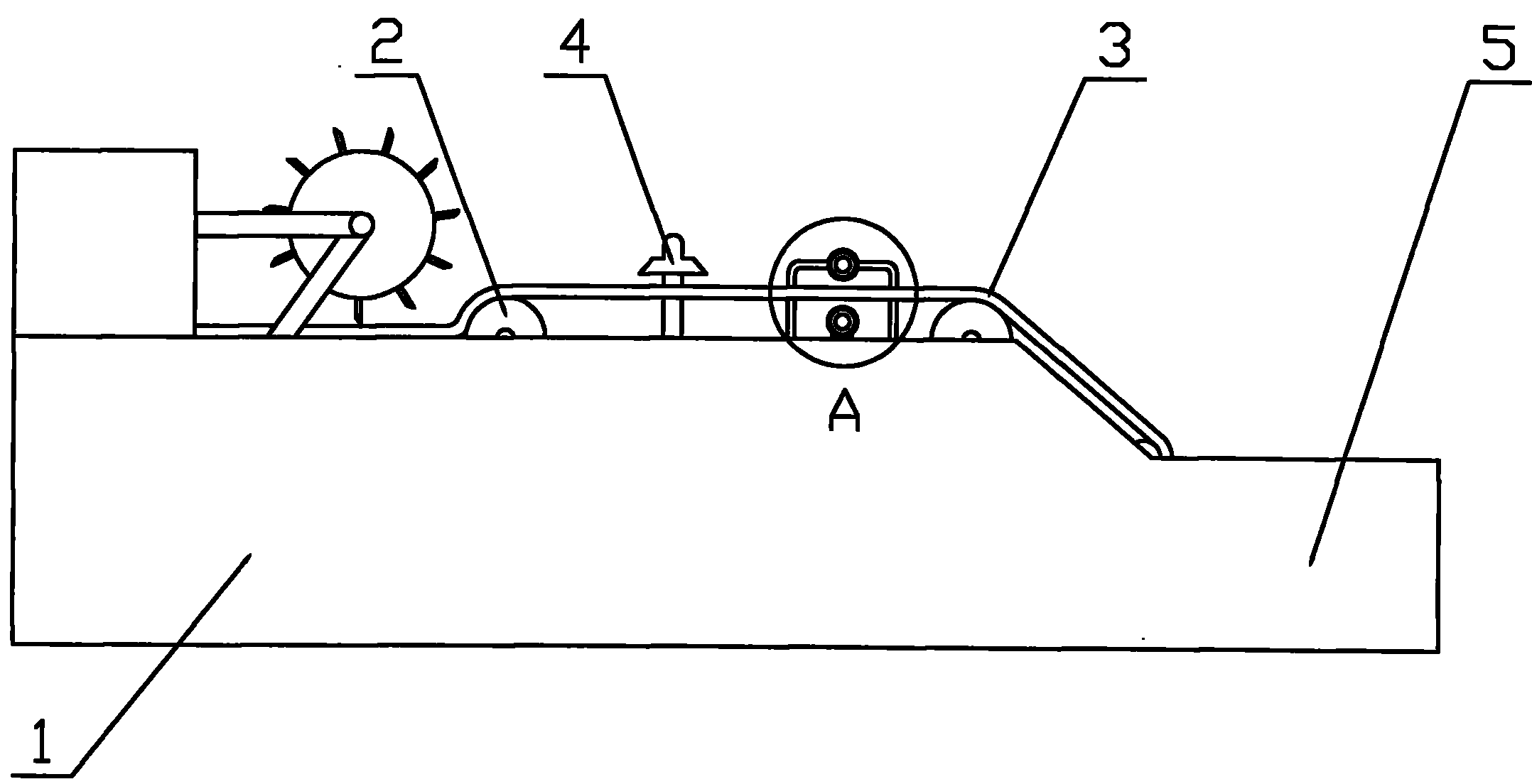 Ice-cream plate dedusting machine with ultraviolet disinfection lamp device