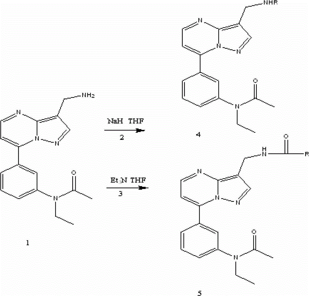 Compound with clam and hypnosis functions, and preparation method and application thereof