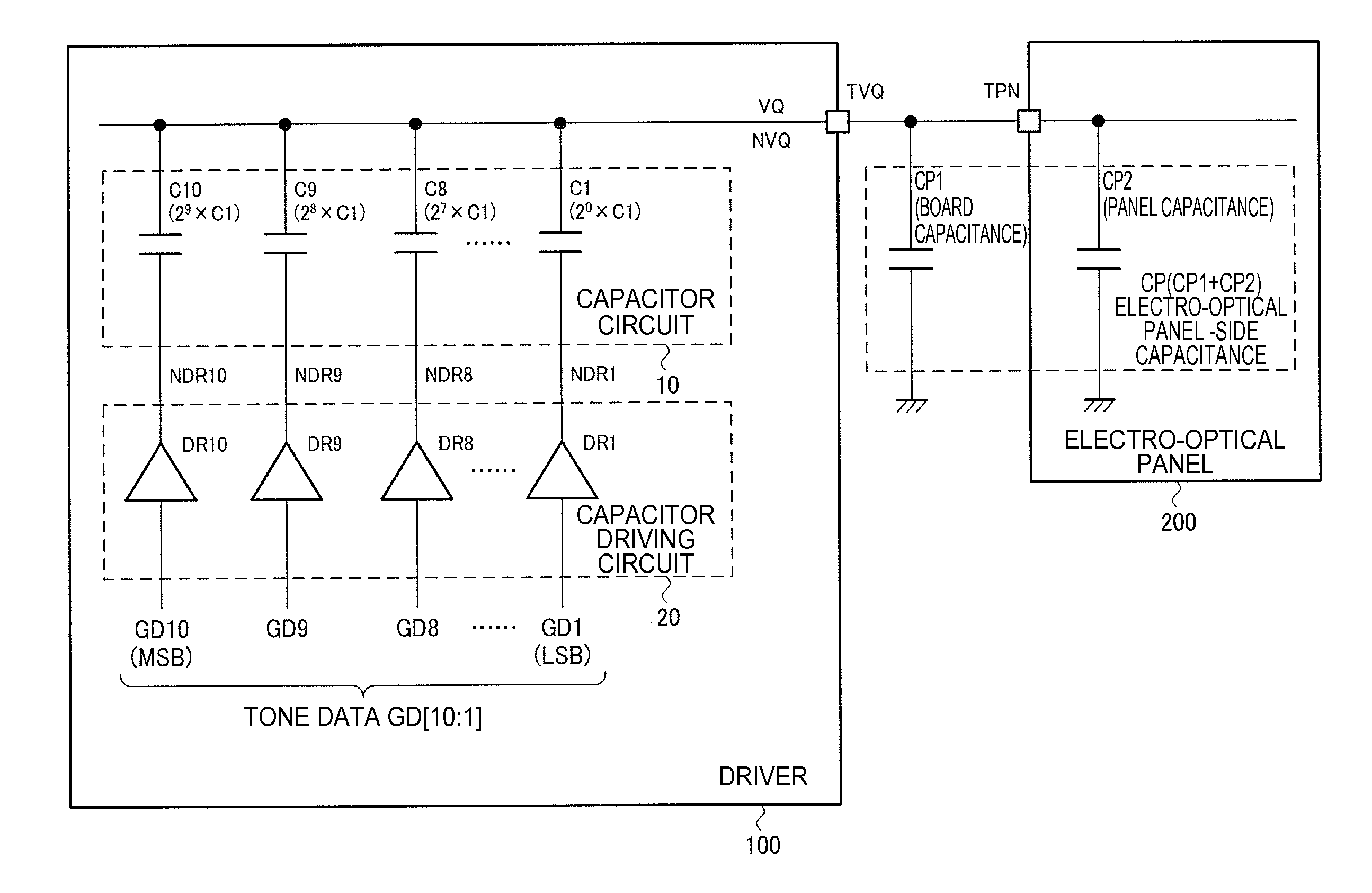 Driver and electronic device