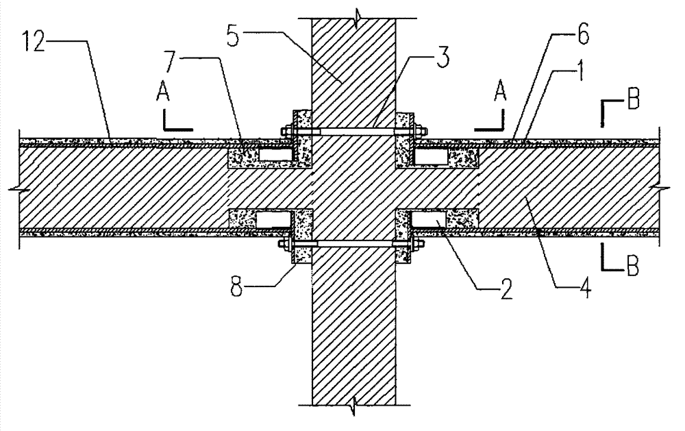 System and method for reinforcing masonry structure by using cross wall and flat steel draw bar