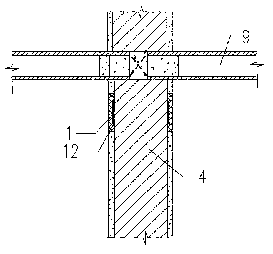 System and method for reinforcing masonry structure by using cross wall and flat steel draw bar