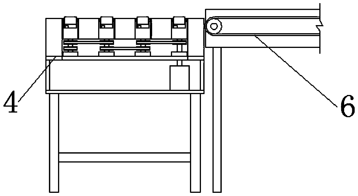 Product appearance inspection device capable of facilitating rejection and applicable to lithium battery production