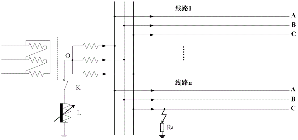 Low-current grounding wire-selecting method