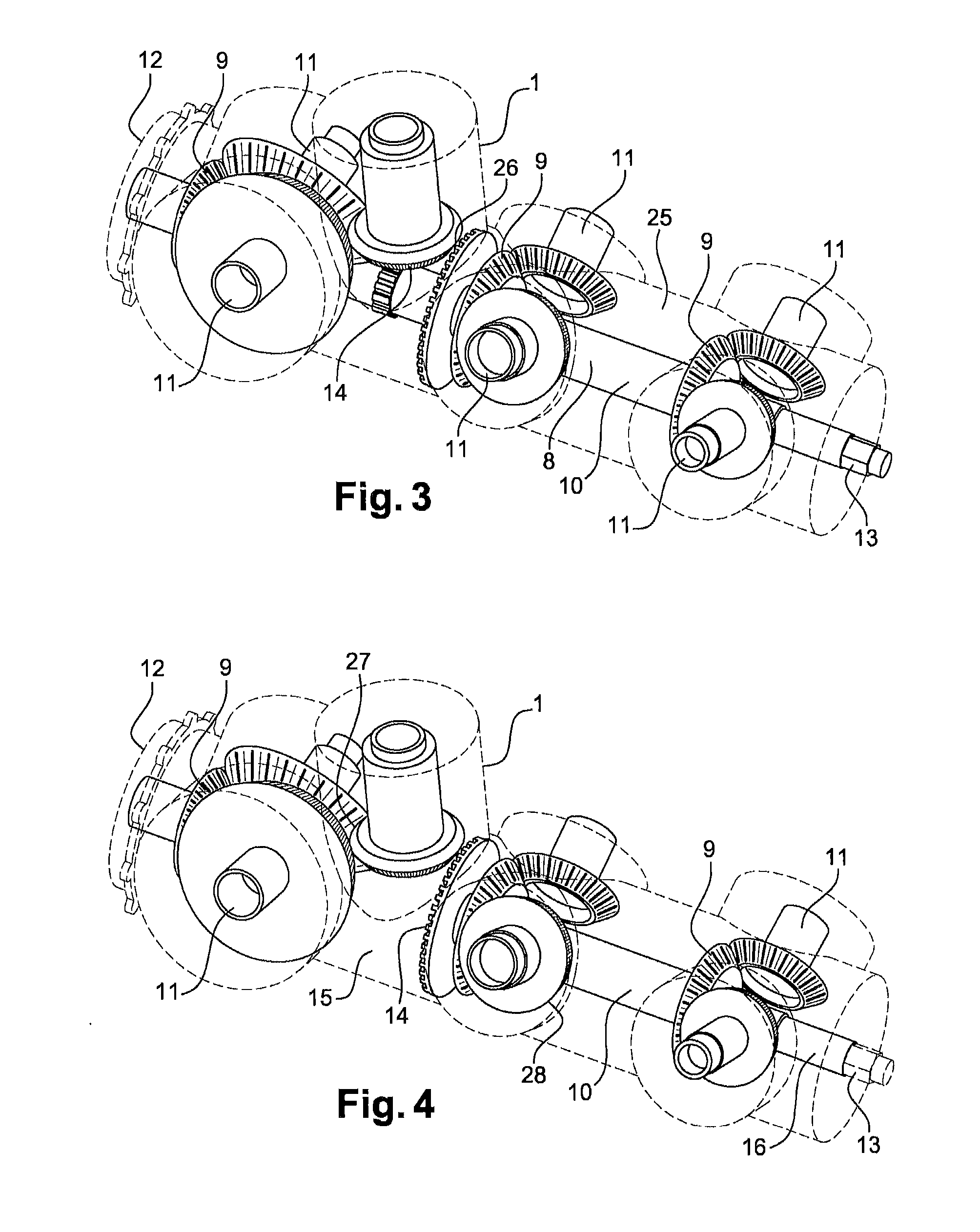 Housing for driving an apparatus for a turbine engine