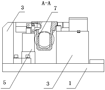 Processing and positioning method and positioning fixture for the end face of the intake flange of combined exhaust manifold