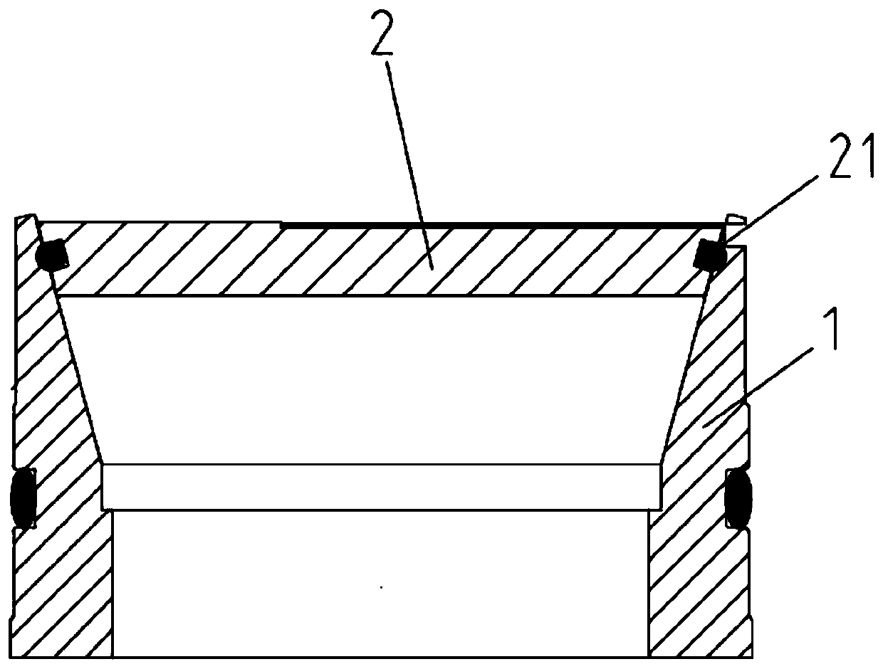 Flap valve structure of pressure-maintaining coring device
