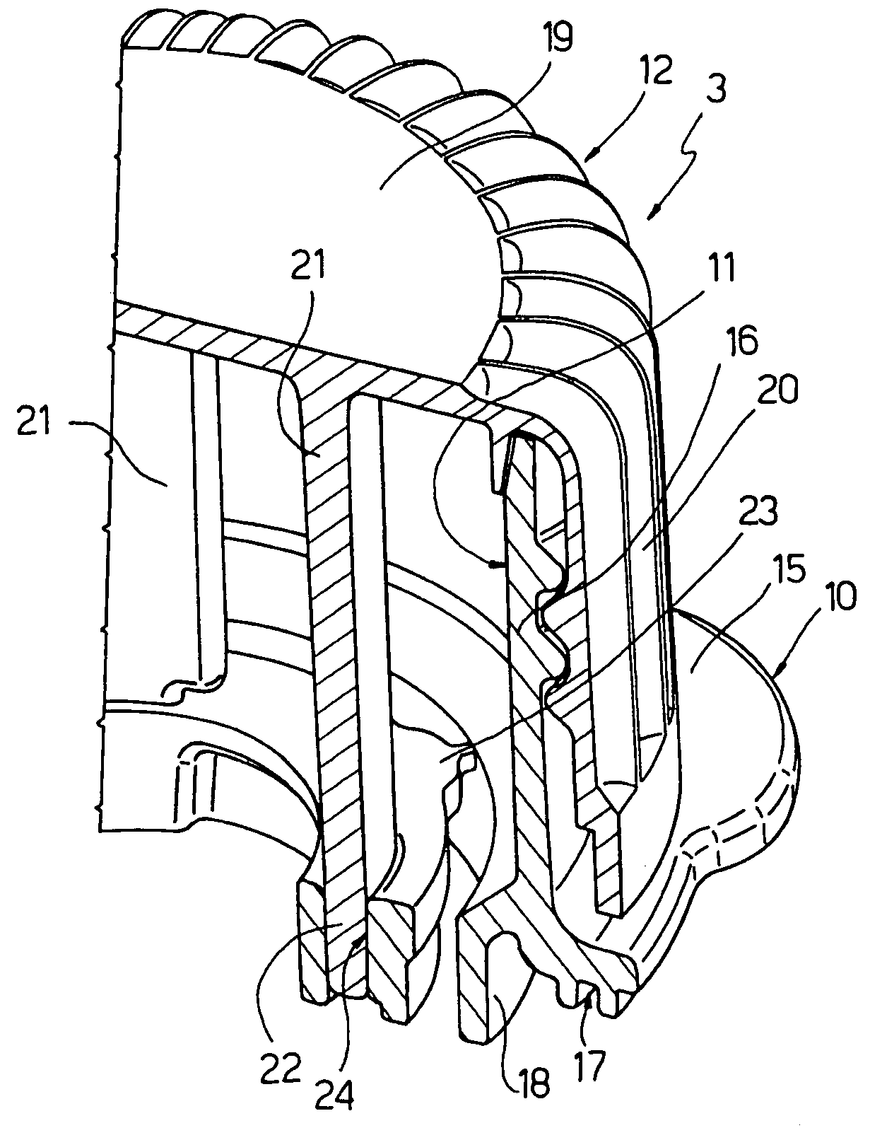 Opening device for a sealed package containing a pourable food product