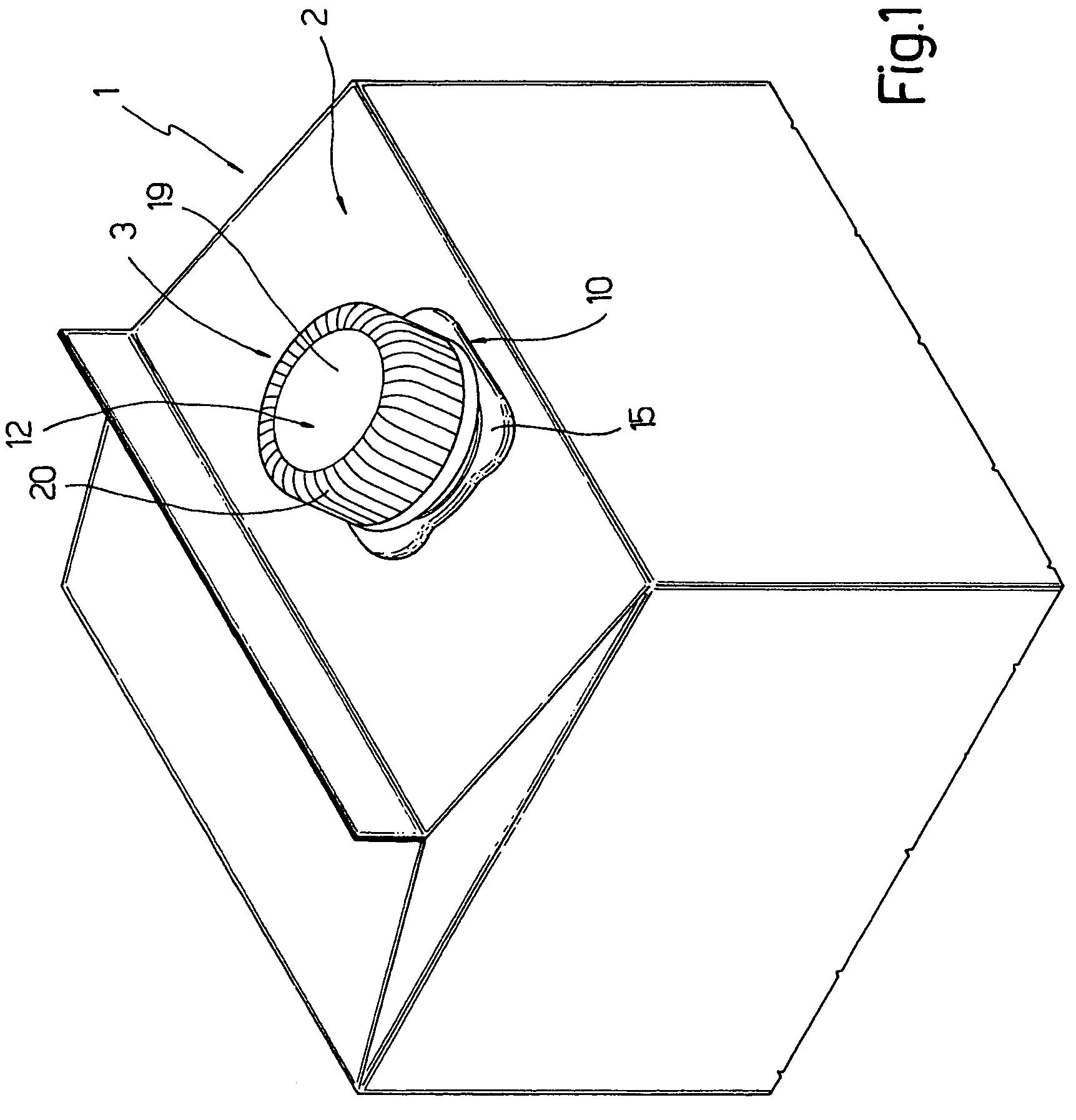 Opening device for a sealed package containing a pourable food product
