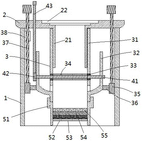 Lifting discharge filtering device for water tank