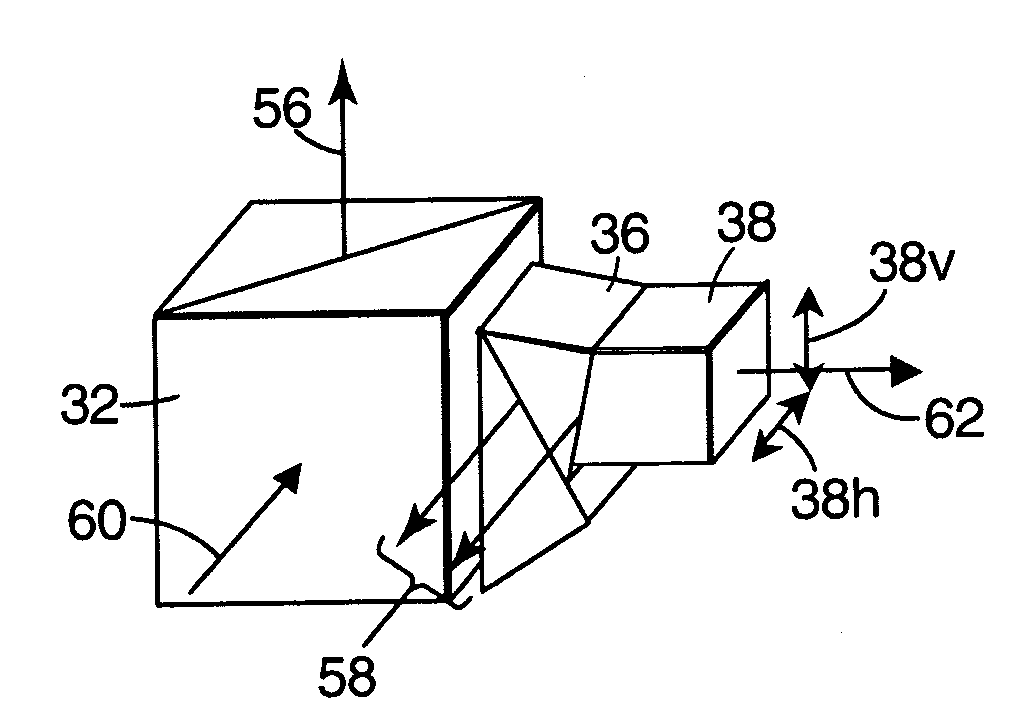 Reflective LCD projection system using wide-angle cartesian polarizing beam splitter and color separation and recombination prisms