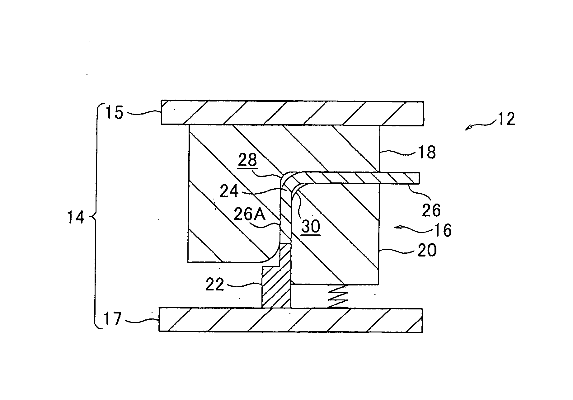 Vehicle body component, manufacturing device of the same, and manufacturing method for the same