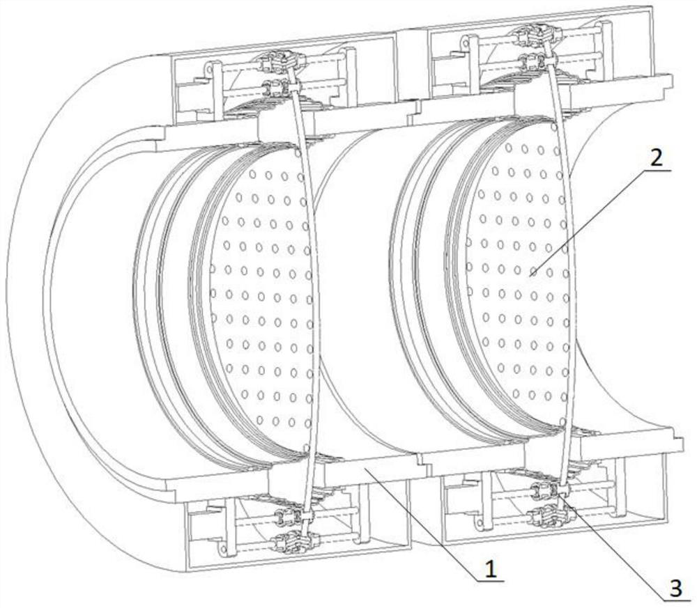 Sewage treatment filtering device