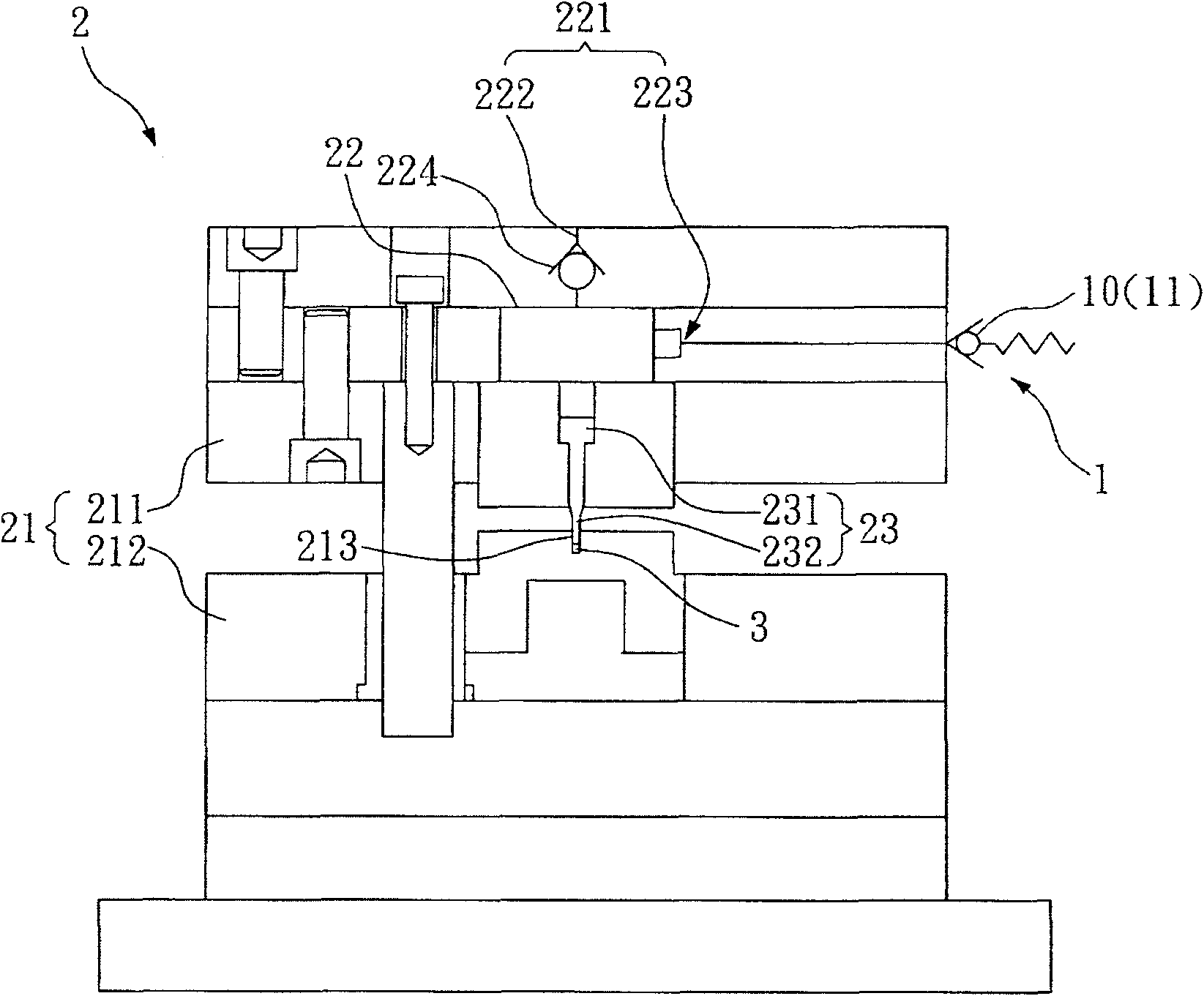 Forging and pressing punch head overload protection device and forging and pressing device with same