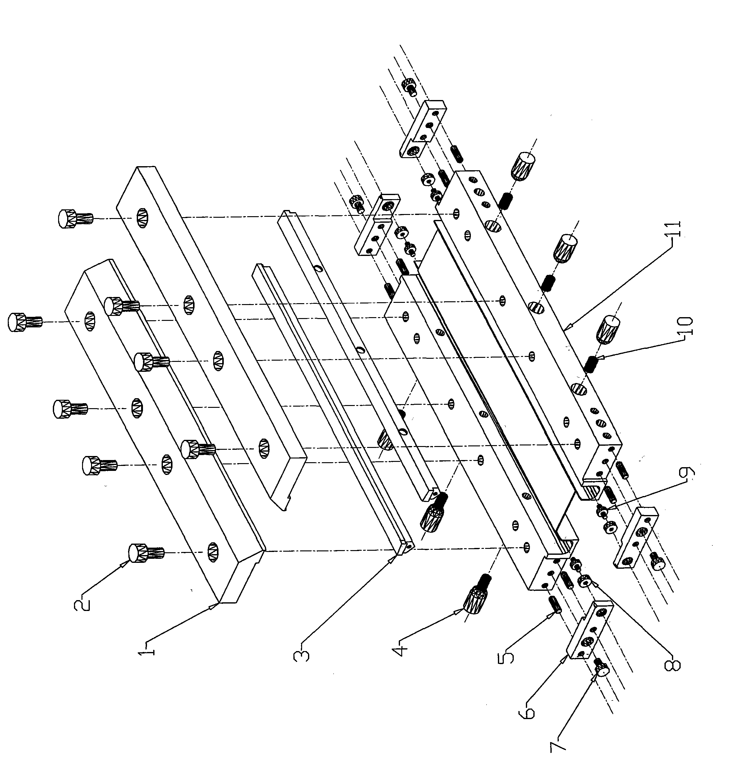 Ultrathin integrated circuit laser deburring machine flow passage unit device