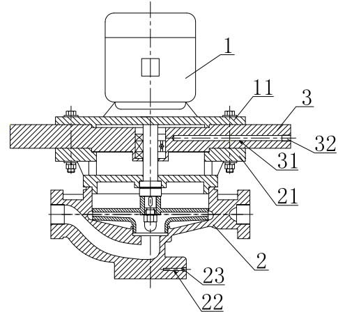 Pipeline centrifugal pump for ship