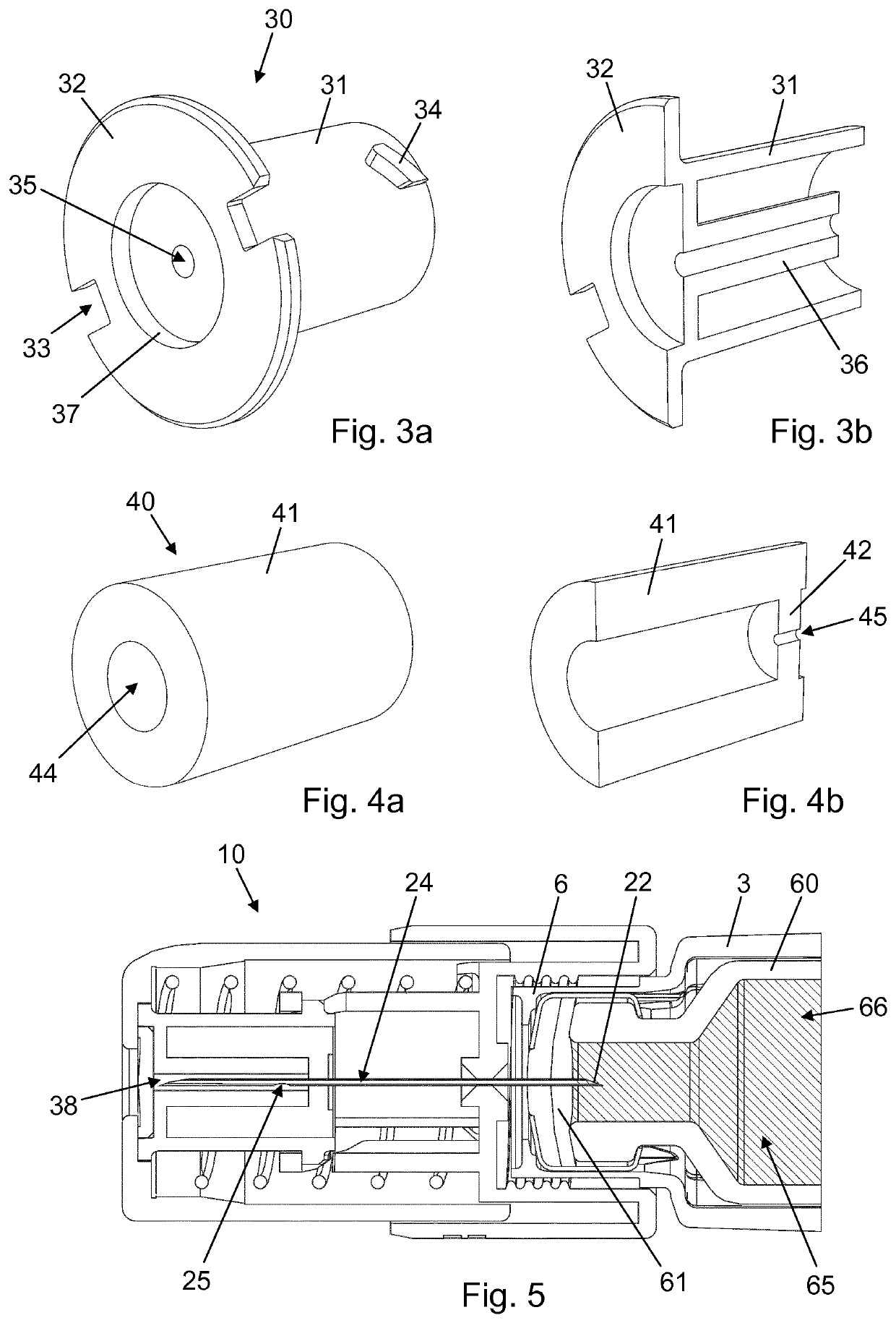 Needle unit with biostatic chamber