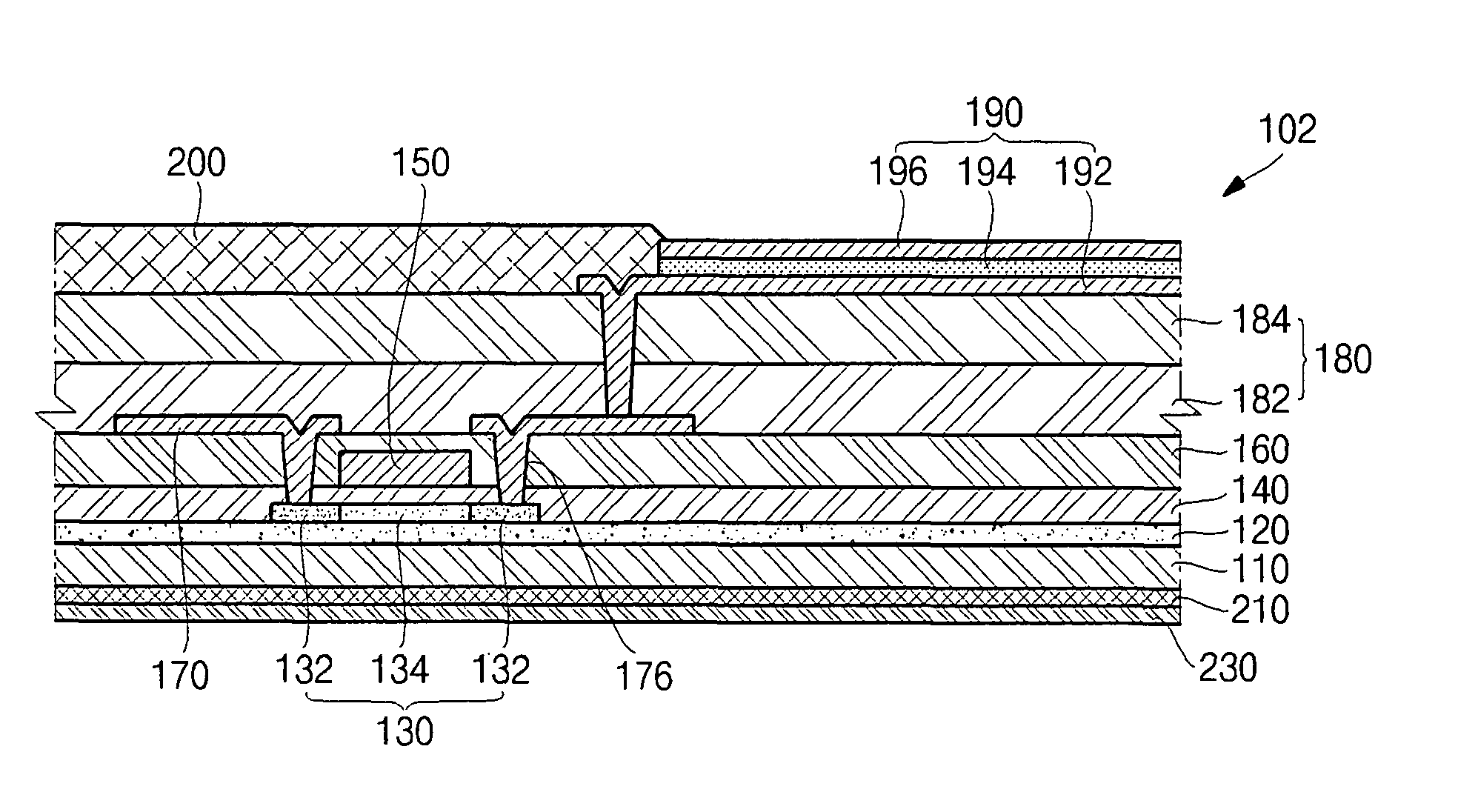 Organic light emitting display having a substrate support structure and fabricating method thereof