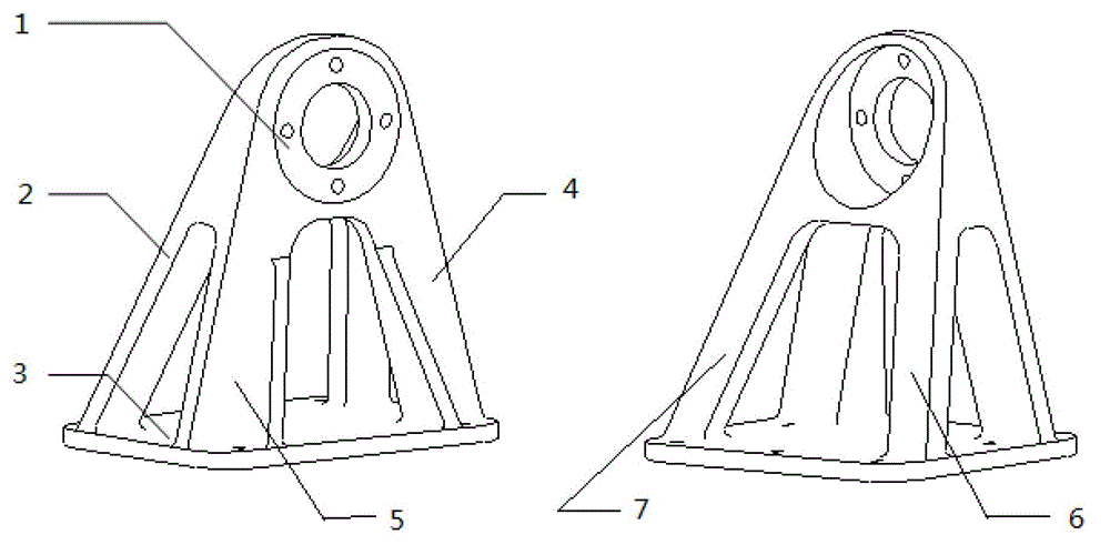 Novel flywheel support structure for spacecraft