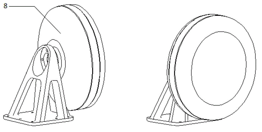 Novel flywheel support structure for spacecraft