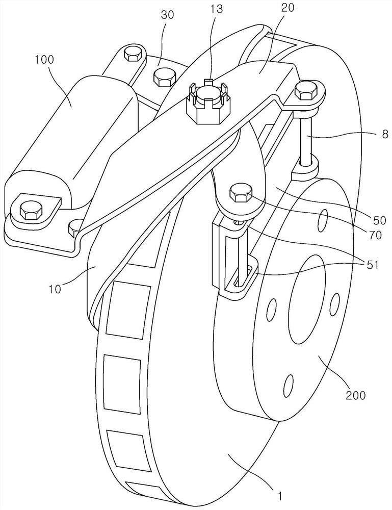 self-excited brake calipers