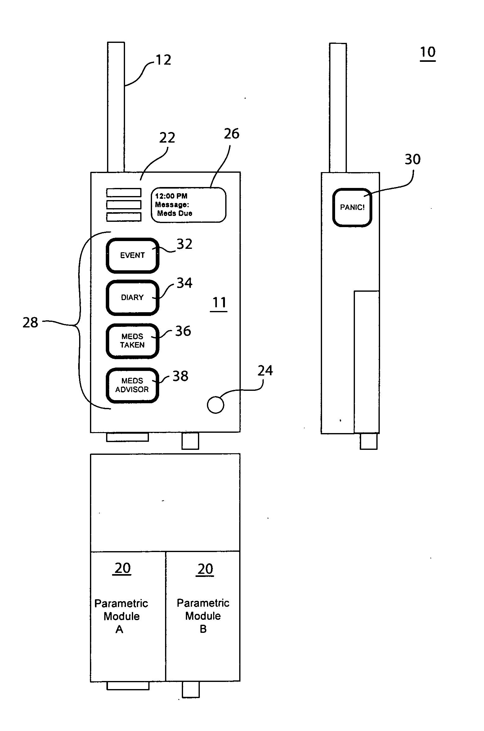 Patient monitoring device for remote patient monitoring