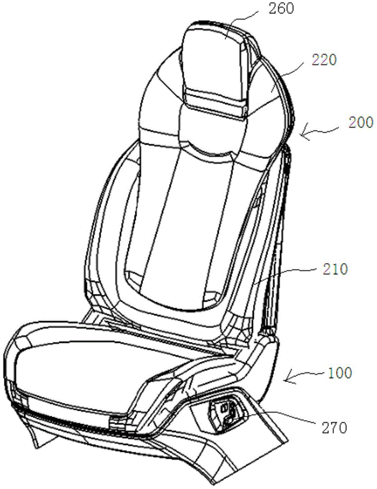 Seat with swivel backrest