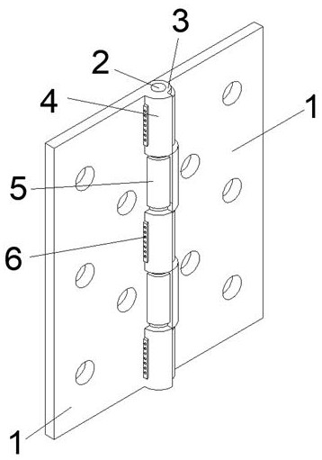 A hinge with double buffer structure