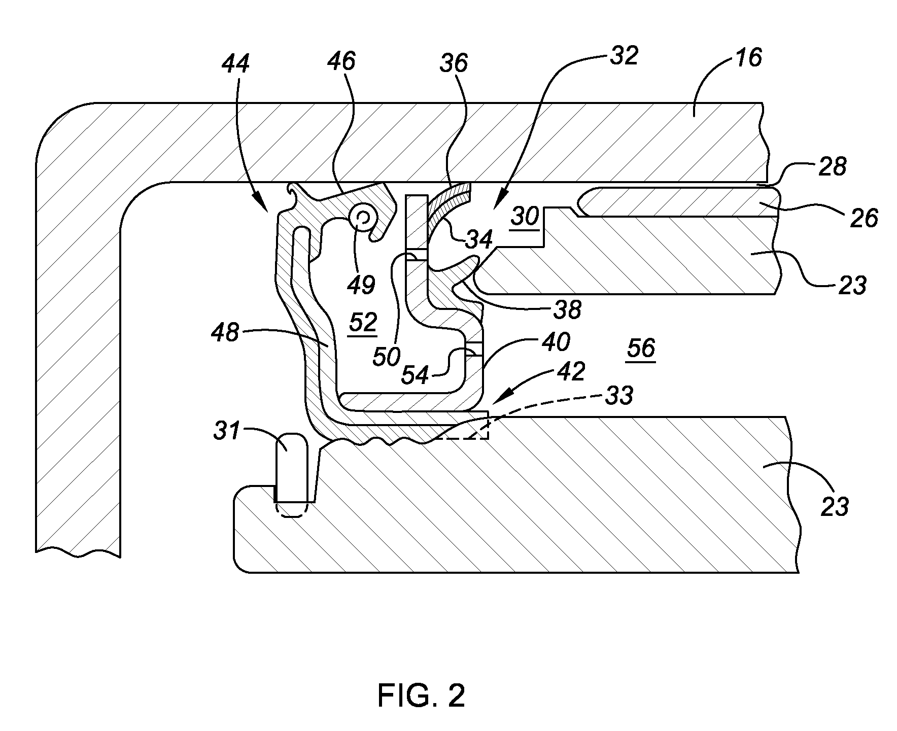 Seal assembly for reducing fluid loss from transmission pump