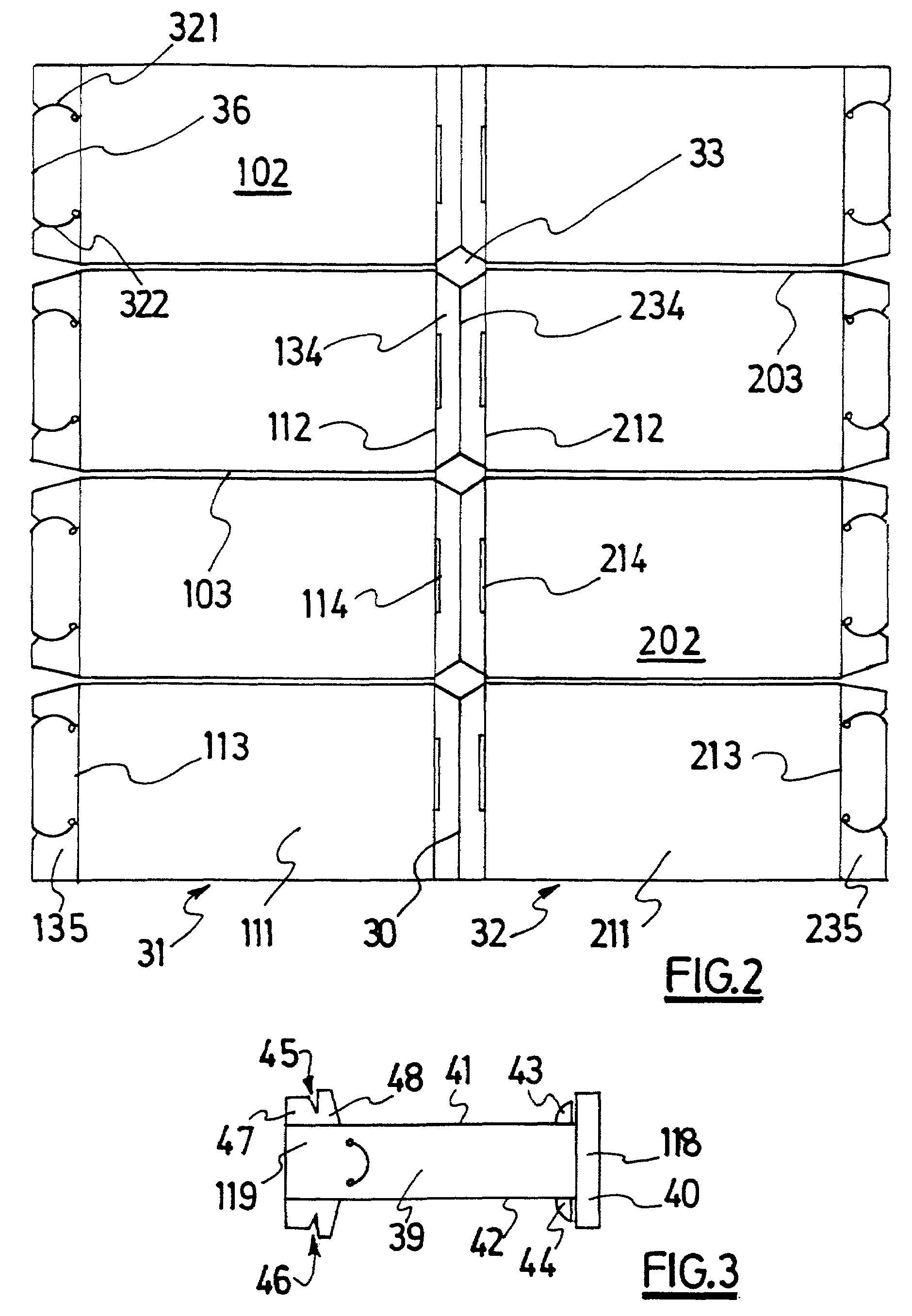 Information display unit support having at least one presentation face