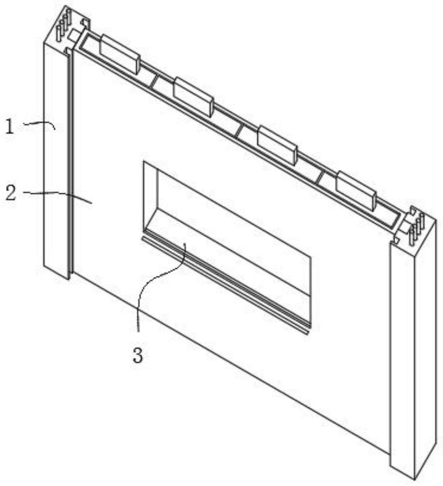 Assembly type wallboard component cast-in-place combined wall body
