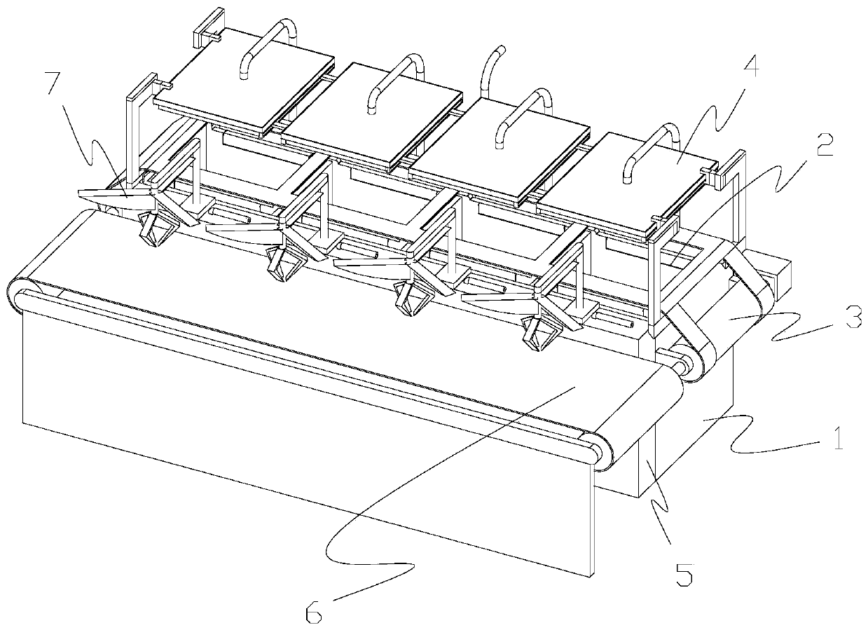 Automatic control device for water transfer printing process