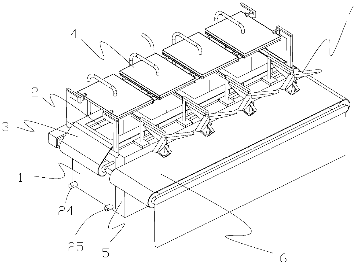 Automatic control device for water transfer printing process